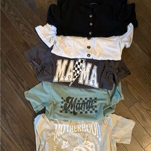 Graphic nursing tops